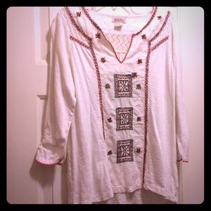Lucky Brand Embroidered Top